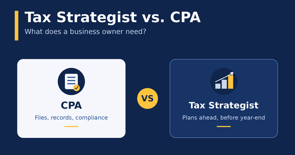 Tax Strategist vs CPA